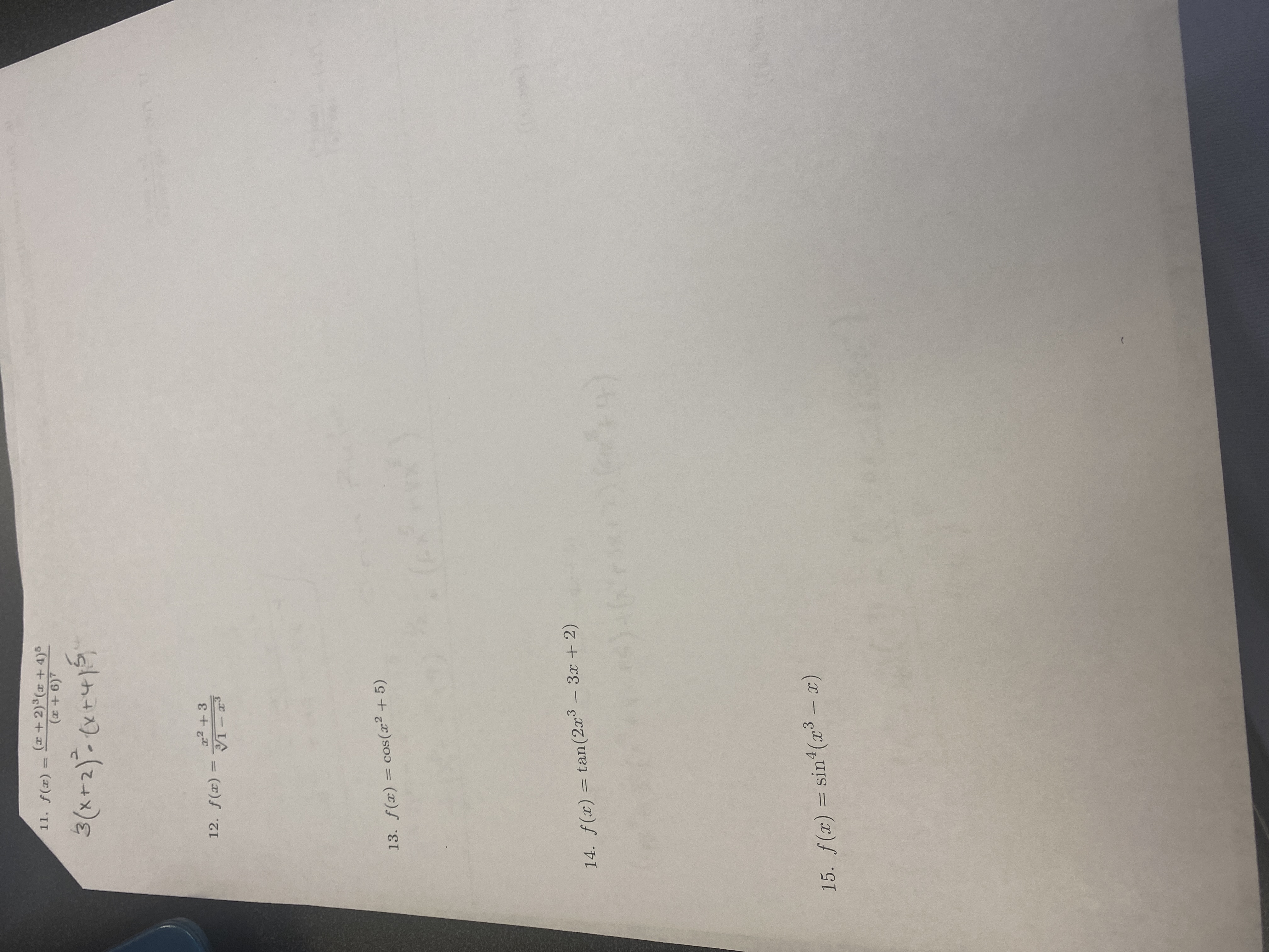 11. f(x) = (2+2)3(x+4)5 (2 + 6) 7 3 ( x