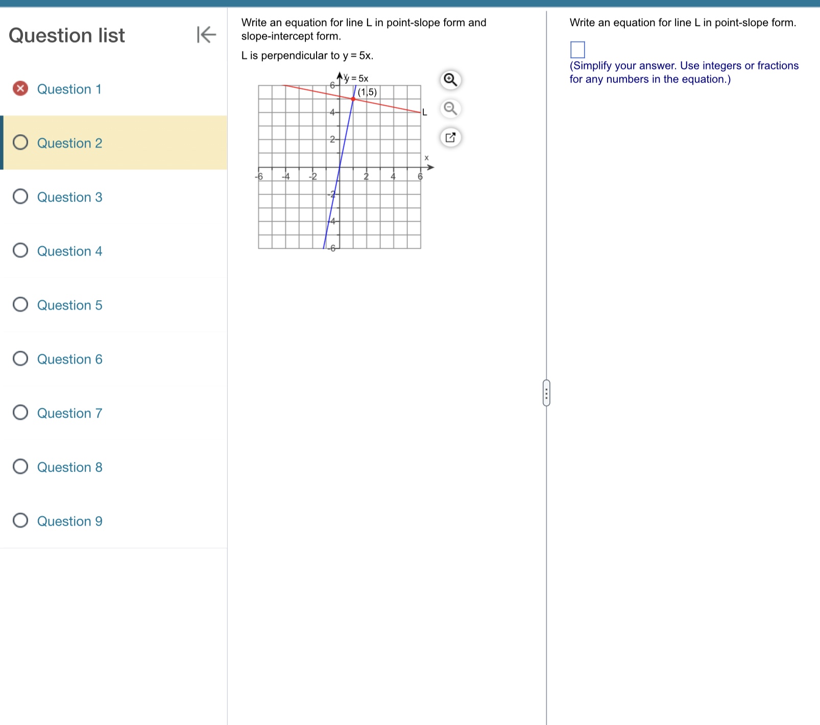 Question 5 O Question 6 O Question 7 O Question 8 Question
