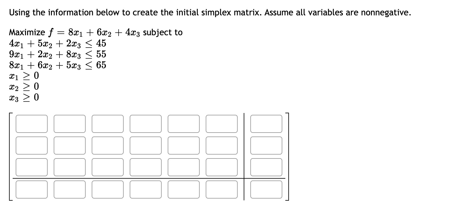 f : 53:1 + 3:32 subject to 4331 + 21122 S 45