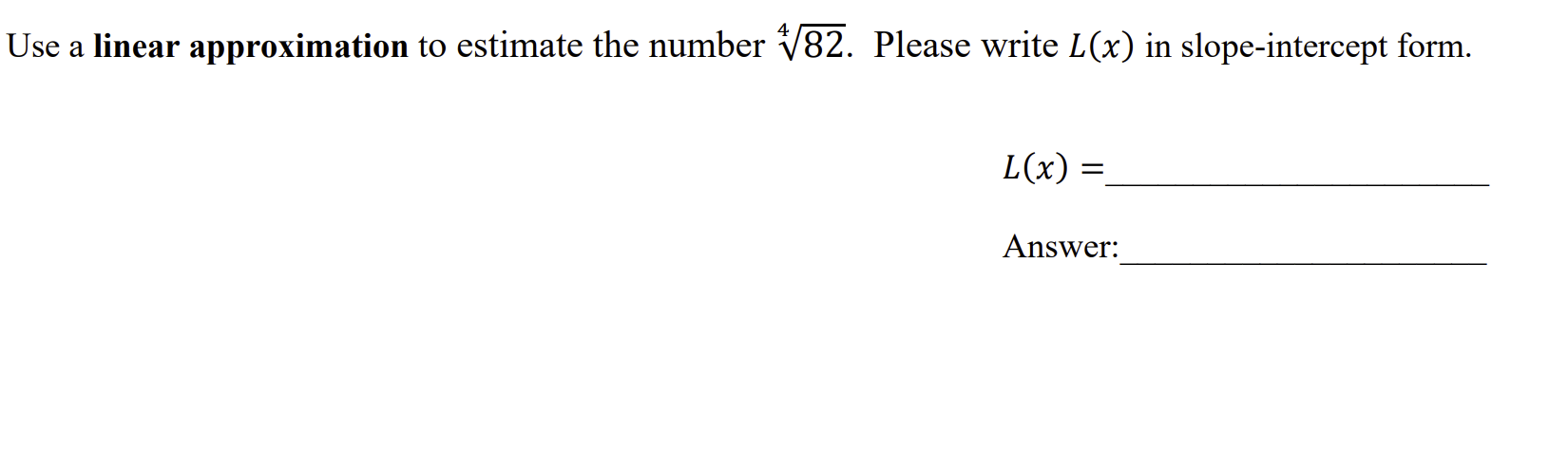 b) y = tan3 (e5x)