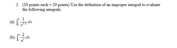 2. (1'3 points each = 2'0 points) Use the dettien of