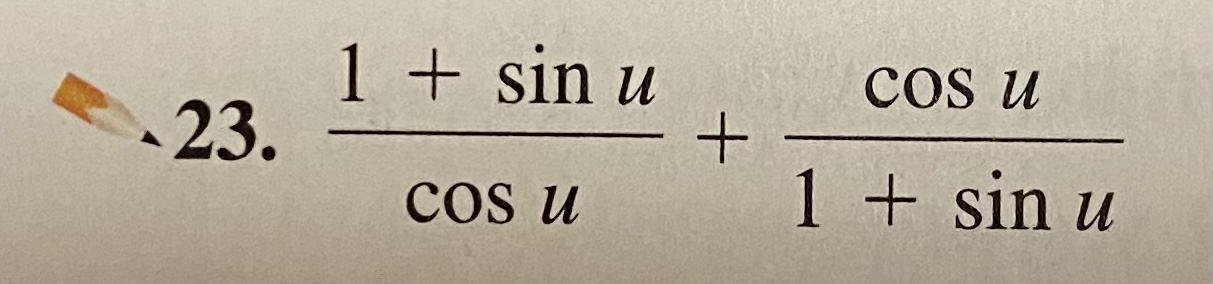 03. sin u cos u I cos u + sin u