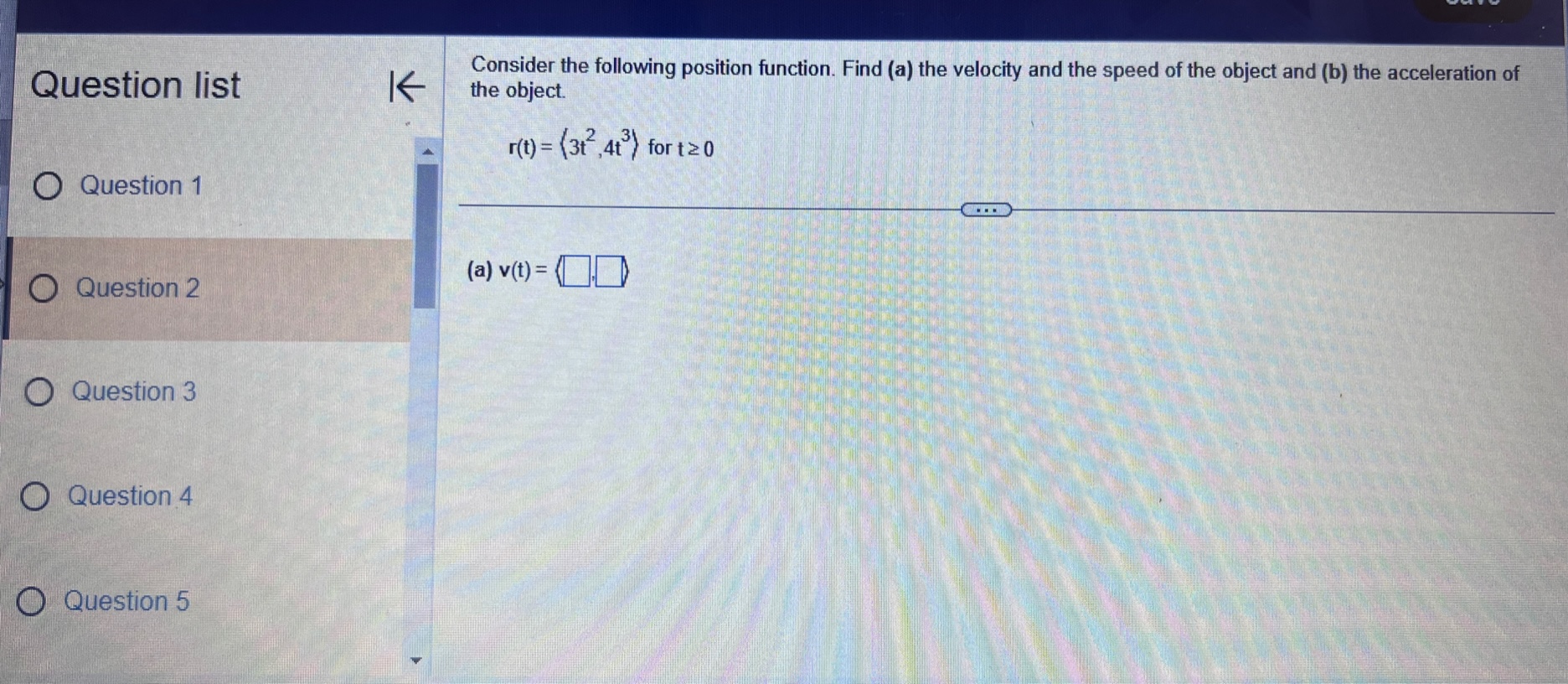 both objects. c. Graph the speed of the two objects over the