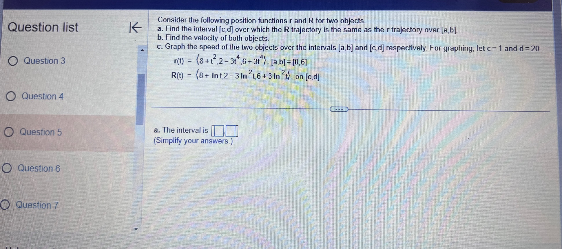 intervals [a,b] and [c,d] respectively. For graphing, let c = 1 and