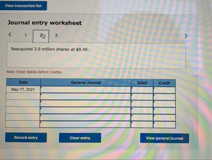 $12.45. Required: Assuming Springer uses the cost method, prepare journal entries to