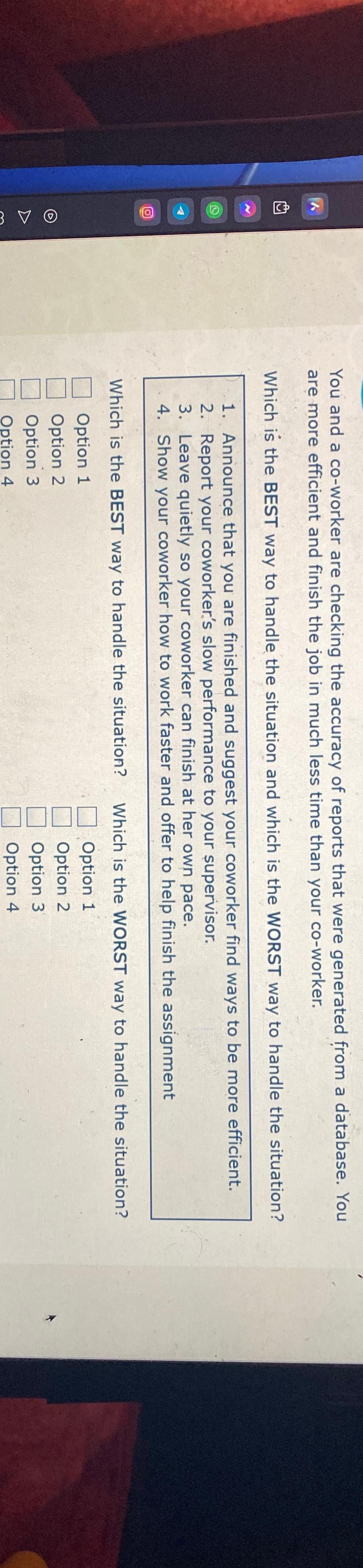 were generated from a database. You are more efficient and finish the