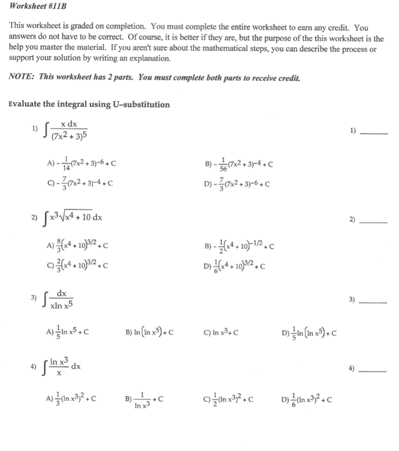 - u2 14) 1 A) B) cost cos t (9 - sin-