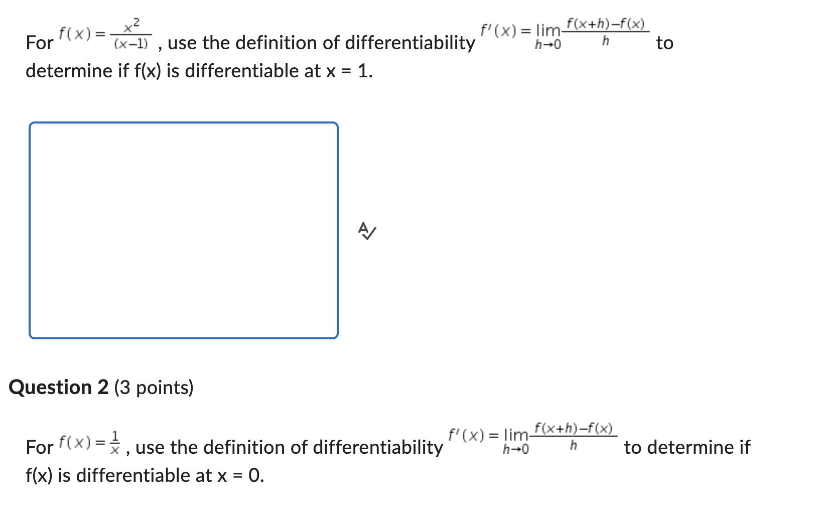 of f '(x). State where f '(x) is positive, negative, zero or