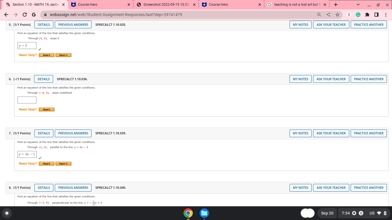 TEACHER PRACTICE ANOTHER If a linear function has negative rate of change,