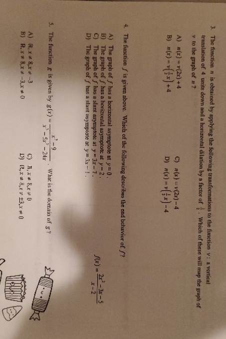  3. The function a is obtained by applying the following transformations