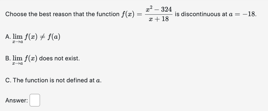 1, if m=14 is discontinuous at a = 14. A. gym #