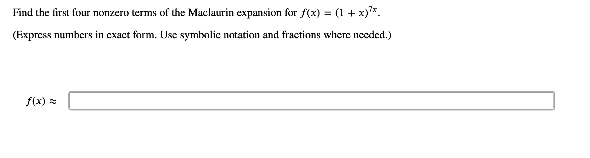 How to solve for this question? Find the first four nonzero