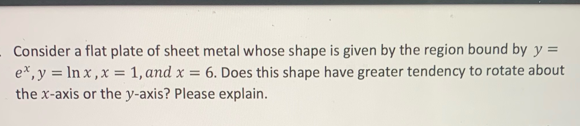  Please only use beginner cal 1B to solve this! Consider a