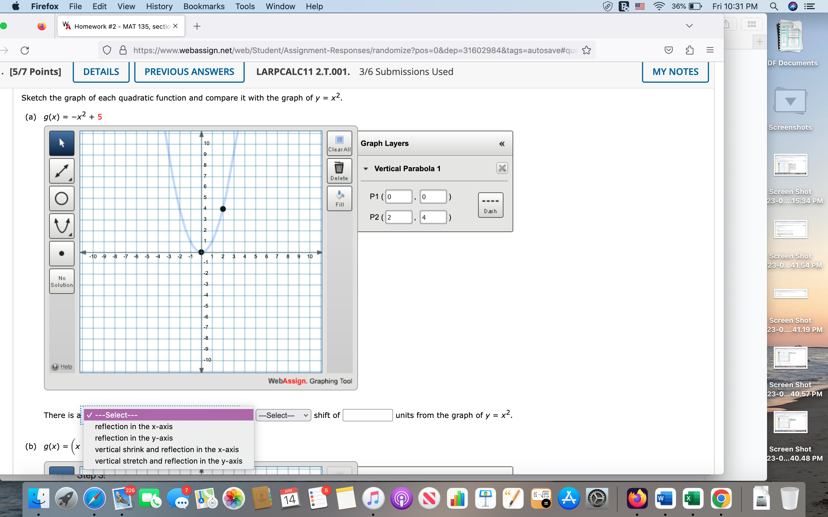 + 888 C O & https://www.webassign.net/web/Student/Assignment-Responses/randomize?pos=0&dep=31602984&tags=autosave#que E DF Documents [5/7 Points] DETAILS