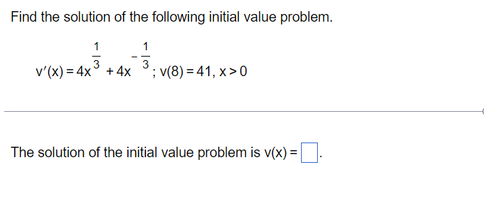 sin x, F(0) = 4 The antiderivative that satisfies the given condition