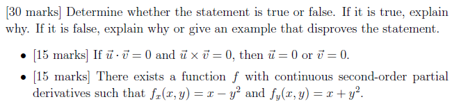 it is true. explain why. If it is false, explain why er