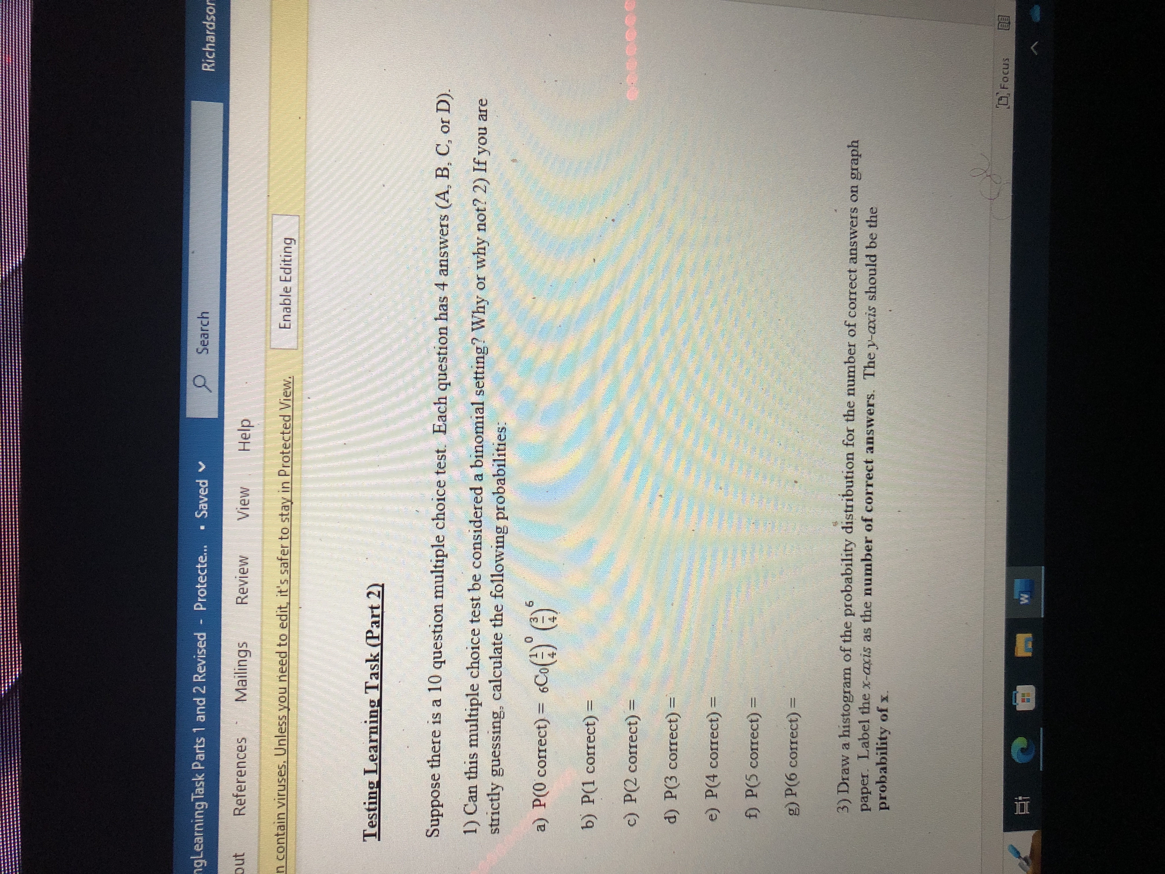 v Search Layout References Mailings Review View Help ernet can contain viruses.