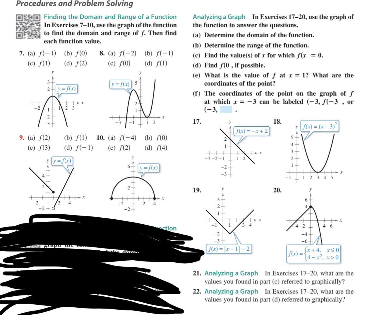 E Finding the Domain and Range of a Function ' '33."? In