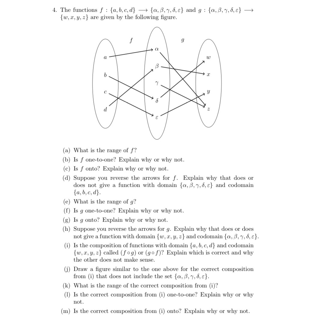 B, y, 6, E } and g : (a, B, y, 6,