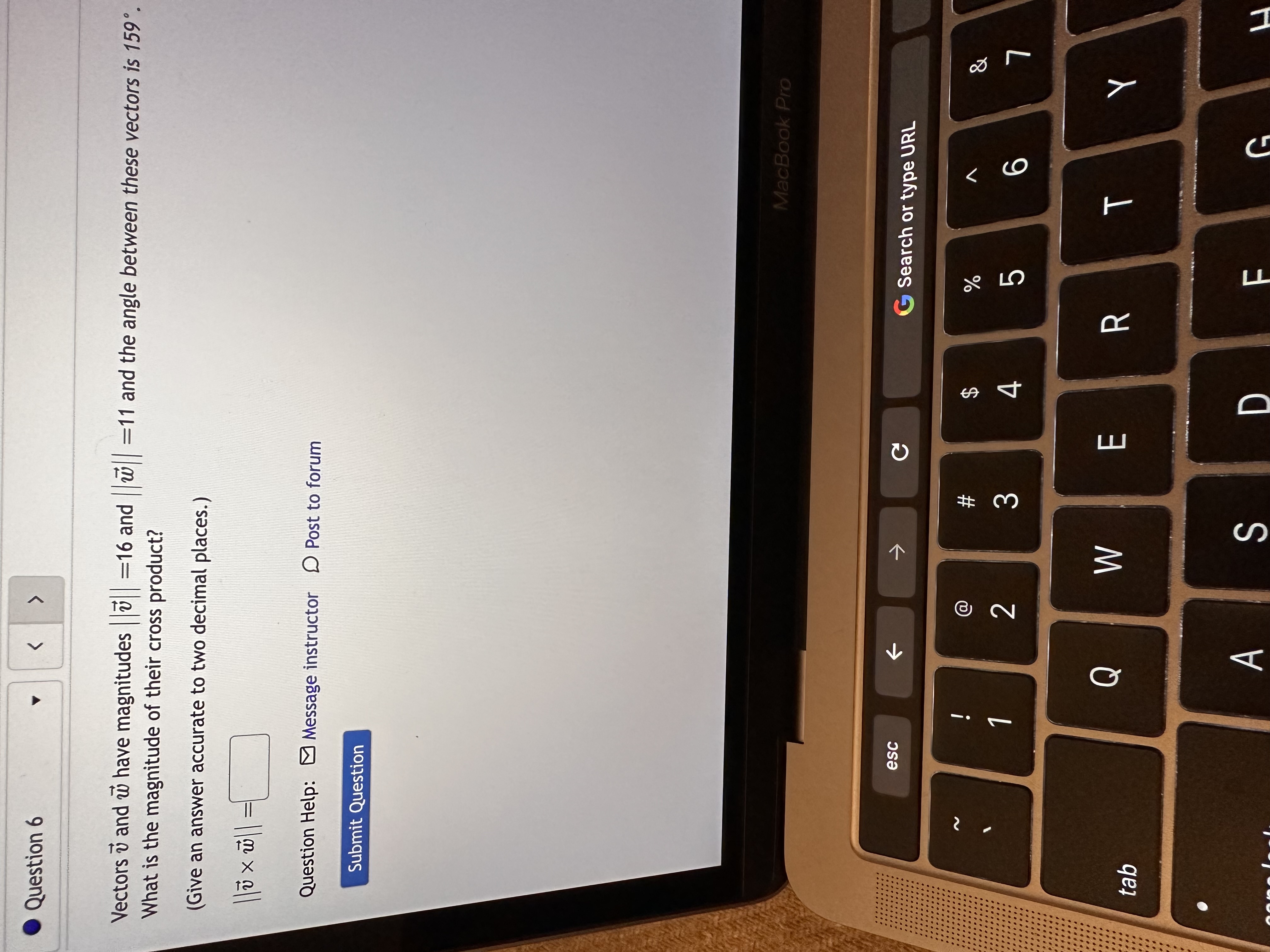 D Post to forum Submit Question MacB esc C G Search or