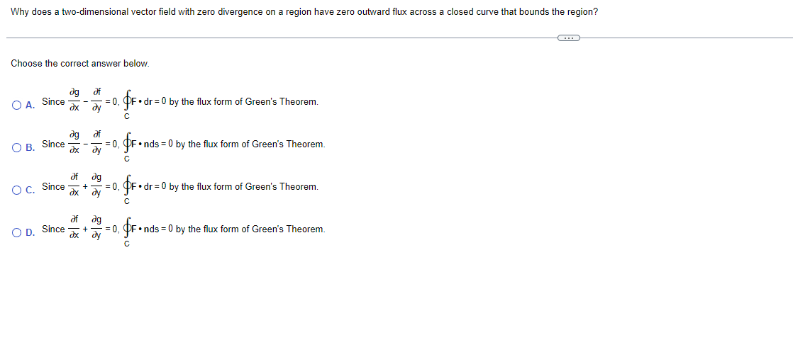 I], 4} Inds = U by the circulation form of Green's Theorem.