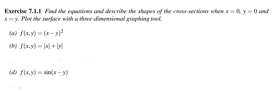 with a three-dimensional graphing tool. = -F lyl (d) f(x,y) =
