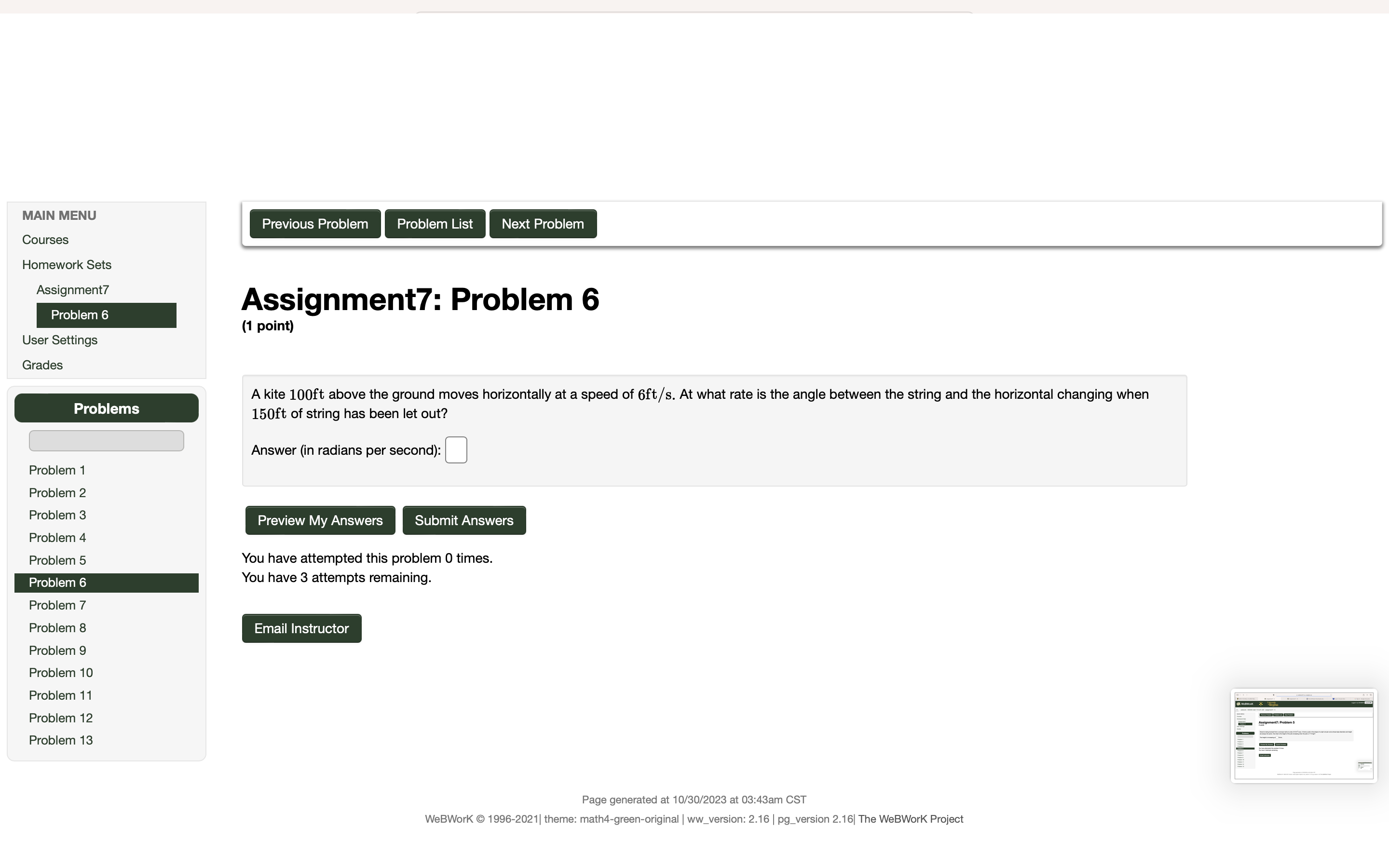  MAIN MENU Previous Problem Problem List Next Problem Courses Homework Sets