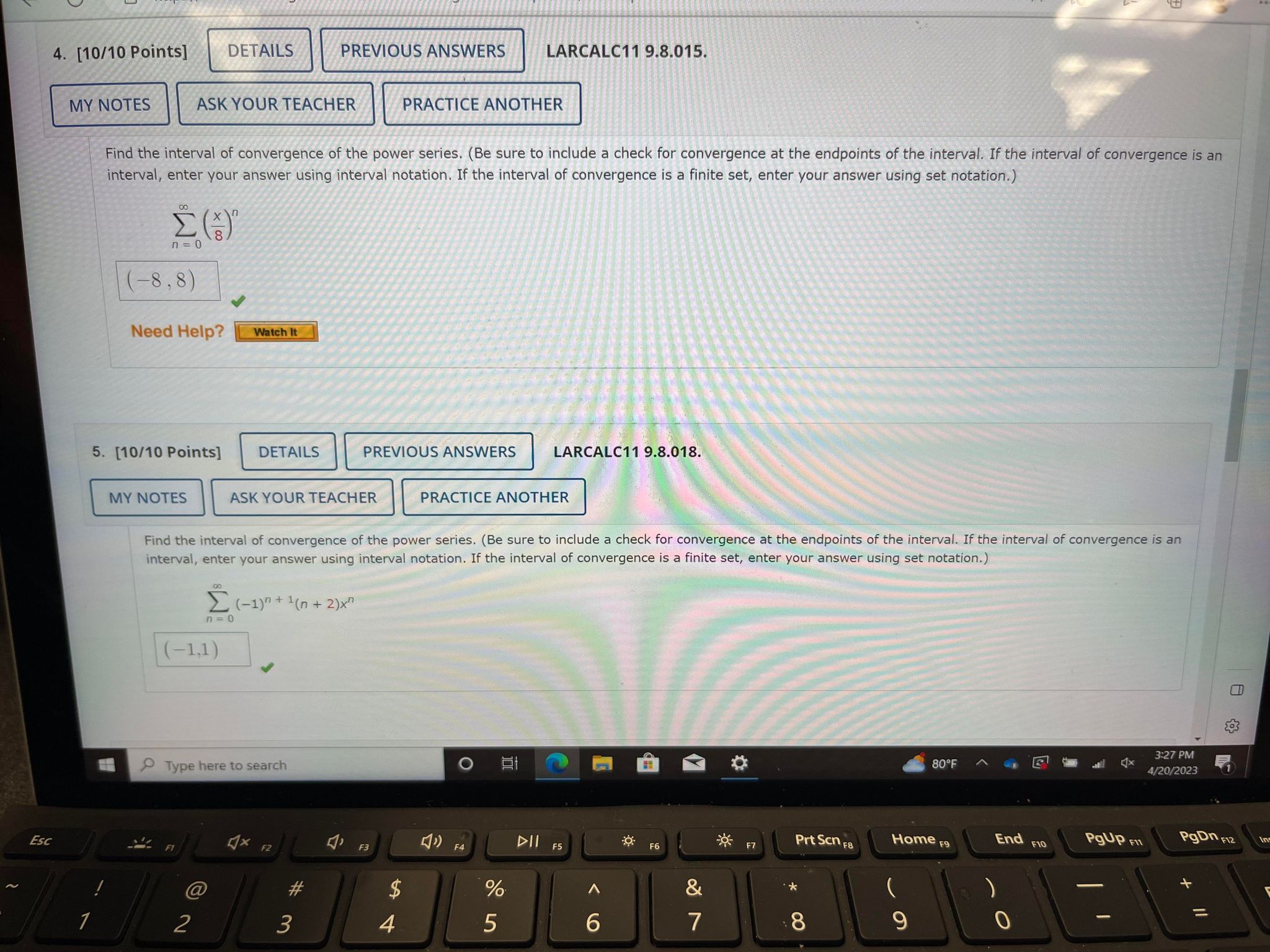 PRACTICE ANOTHER for the function, centered at c. Find a power series