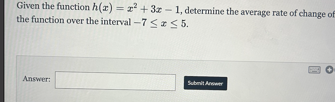  Given the function M33) 2: 3:2 + 3x 1, determine the