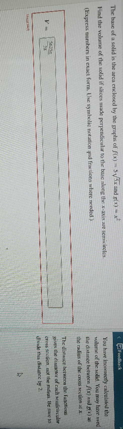 please correct me and explain why. thank you. The base of