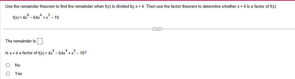 as needed.)Use the given zero to find the remaining zeros of the