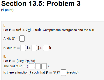 8x sin(by), 0) is not a gradient vector field by computing its