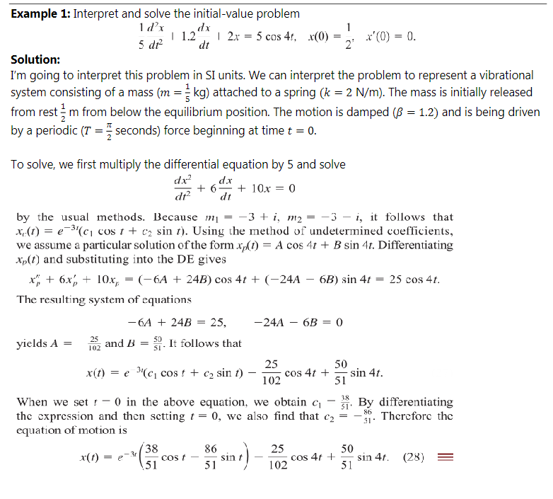  First part is just the example i'm looking at question 1