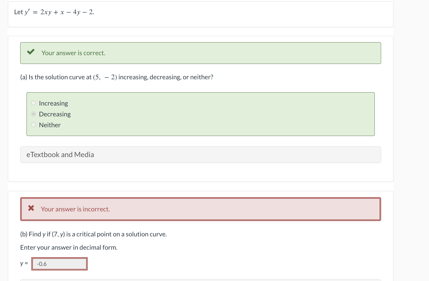 indicate with the checkbox. dy = dx Not separable.If possible, use separation