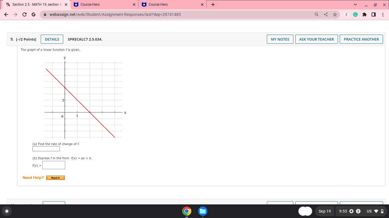 Your last submission is used for your score. 1. [-/1 Points] DETAILS