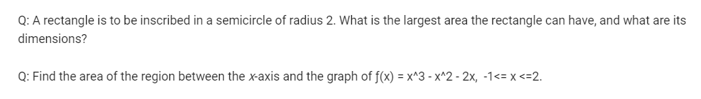 to be inscribed in a semicircle of radius 2. What is the