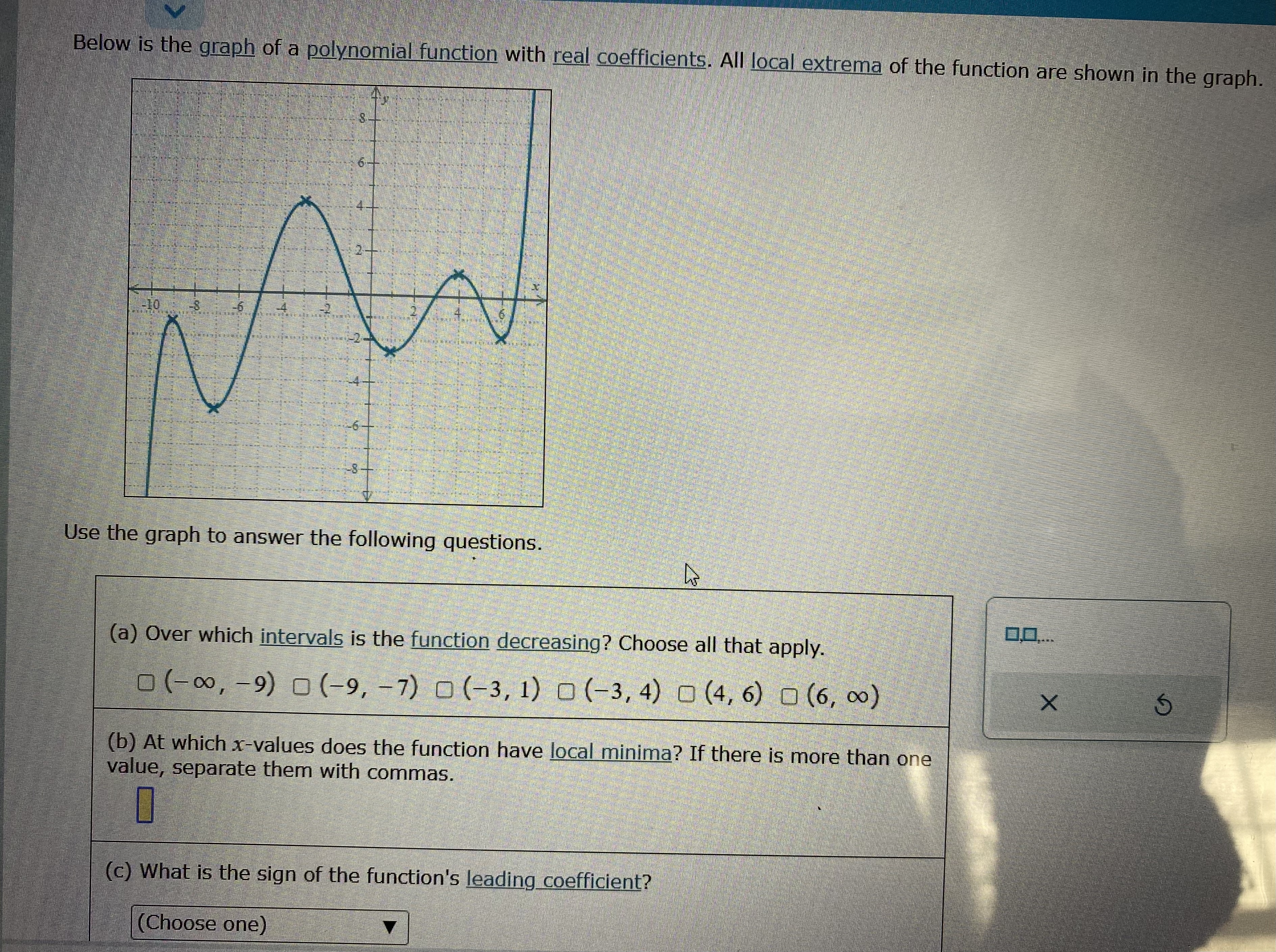 0 (-3, 1) 0 (-3, 4) 0 (4, 6) 0 (6, 00)