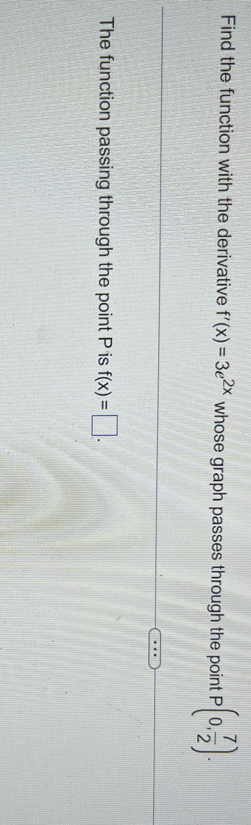 passes through the point P | 0. 2 . The function passing