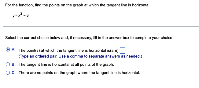  Q1 For the function, find the points on the graph at