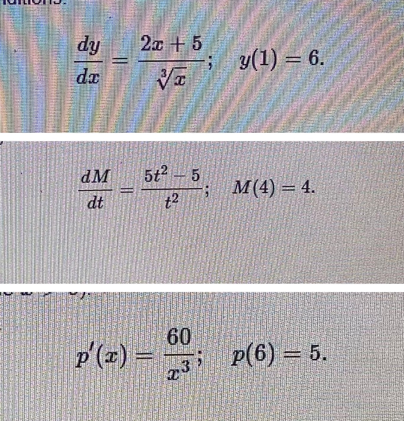 Please i need answers P(x)=? In the third questionM(t)=? In the