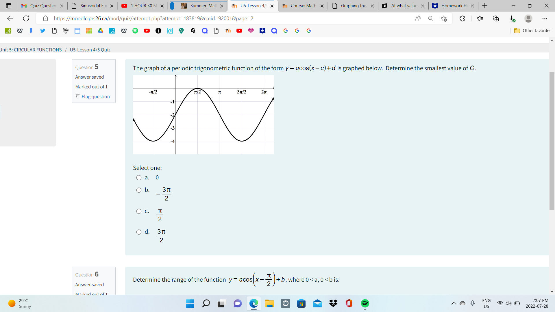  D M Quiz Question X Sinusoidal Ful X 1 HOUR 30