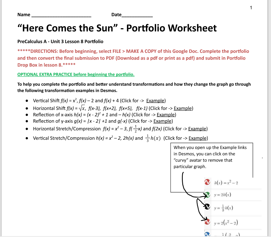 a pdf) and submit in Portfolio Drop Box in lesson 8.***** OPTIONAL