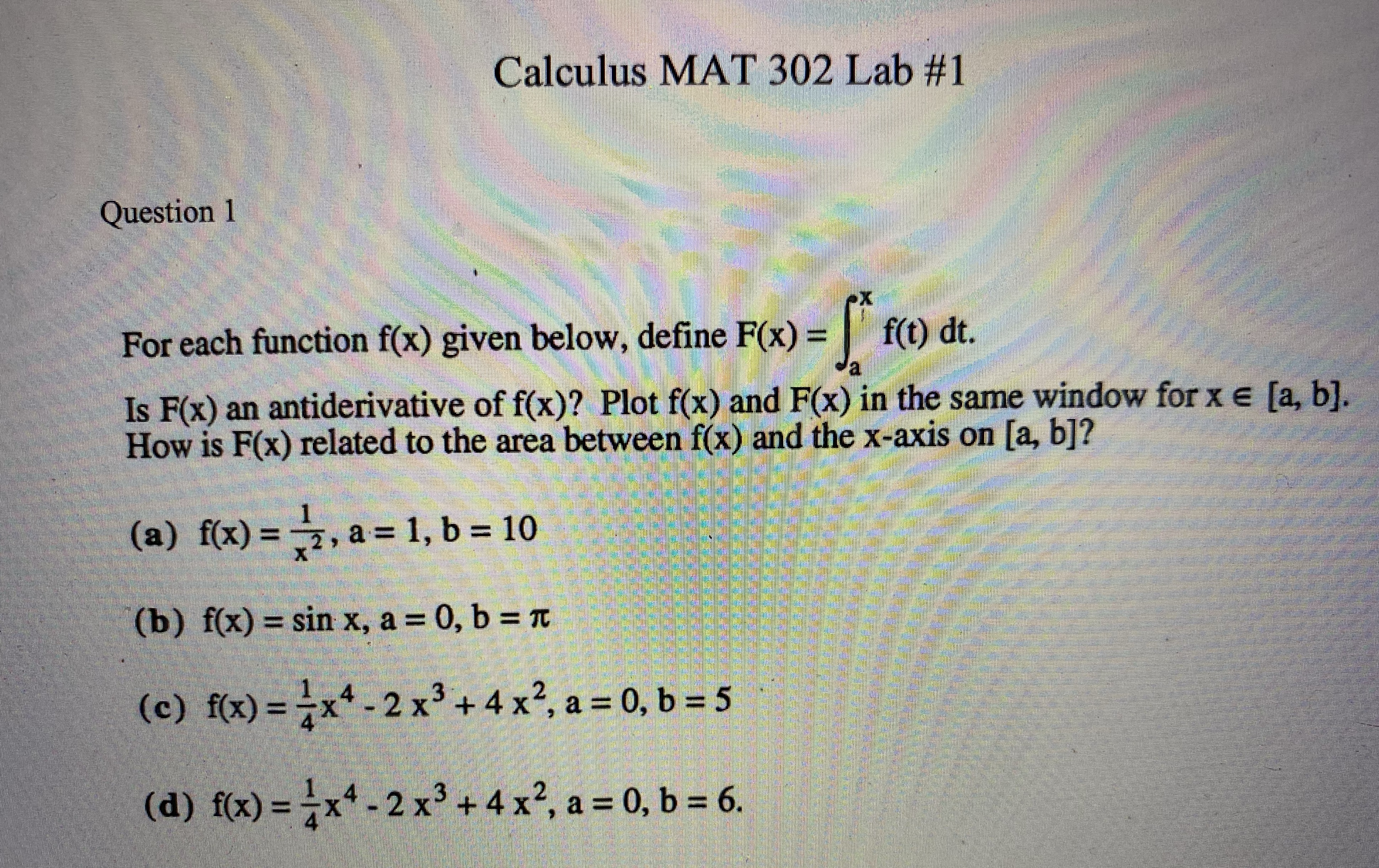 Please write in Maple Software in command line for solving this