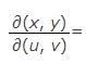 change of variables.x = eu sin v, y = eu cos v