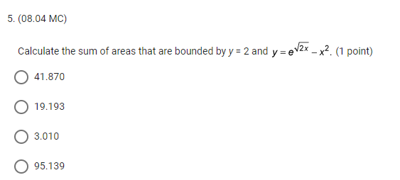 the area between the functions defined by x = -1 and x