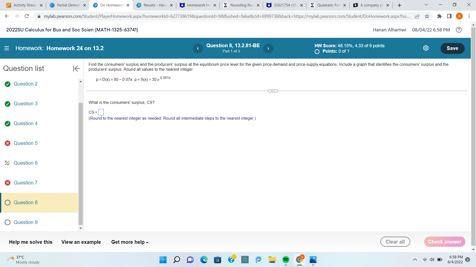 x Homework X 33622070 ( X _ Rounding N X * 33621754