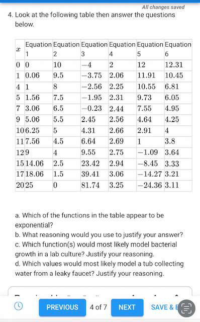 Equation #2? Explain your answer. If possible, solve for the variables using