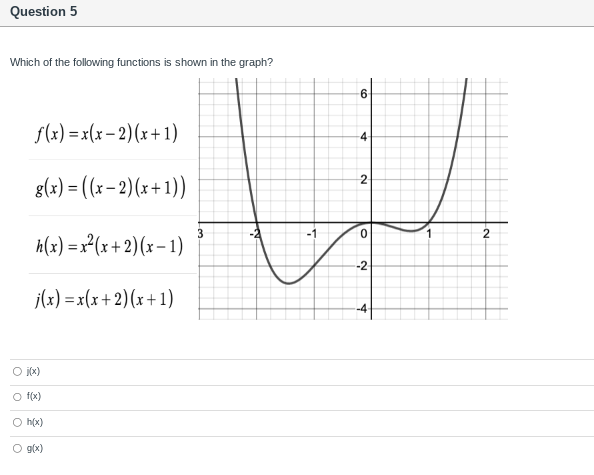 =x+2x2 -x C A A g(x) = x - 3x3 + 2x