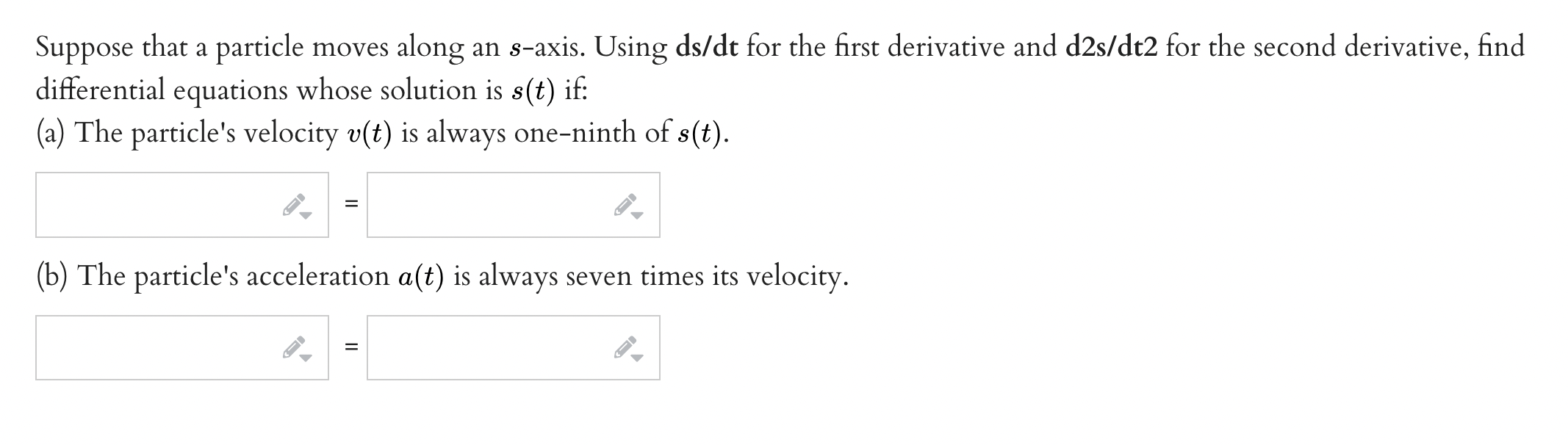 the following two parameter families as its general solution y = 616$