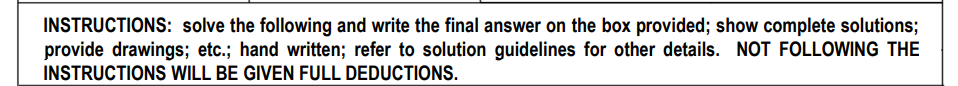 solution guidelines for other details. NOT FOLLOWING THE INSTRUCTIONS WILL BE GIVEN